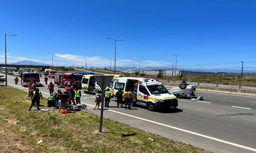 Accidente ruta Pargua dejó dos lesionados 