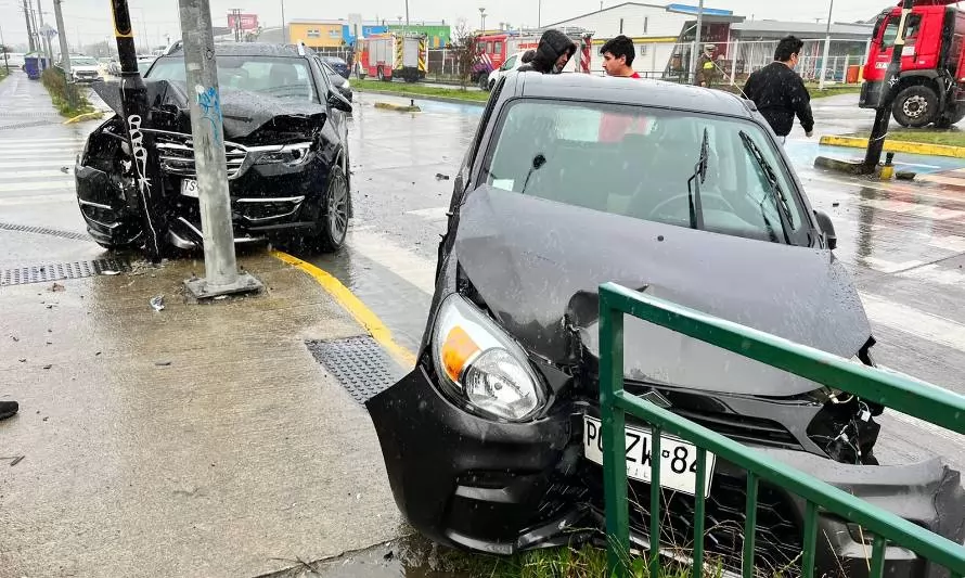 Accidente de tránsito en sector Alessandri dejó una persona lesionada y alta congestión vehicular 
