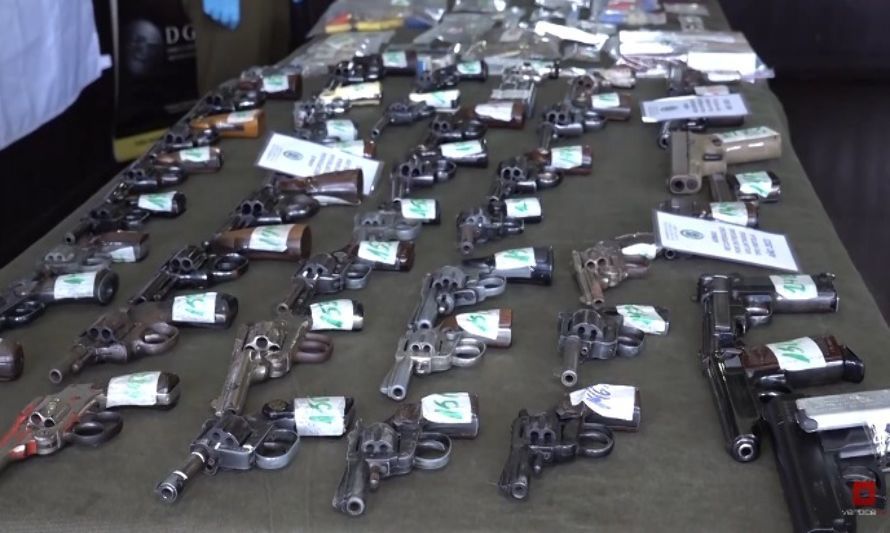 Más de 200 armas se han retirado de las calles de Puerto Montt y la Región
