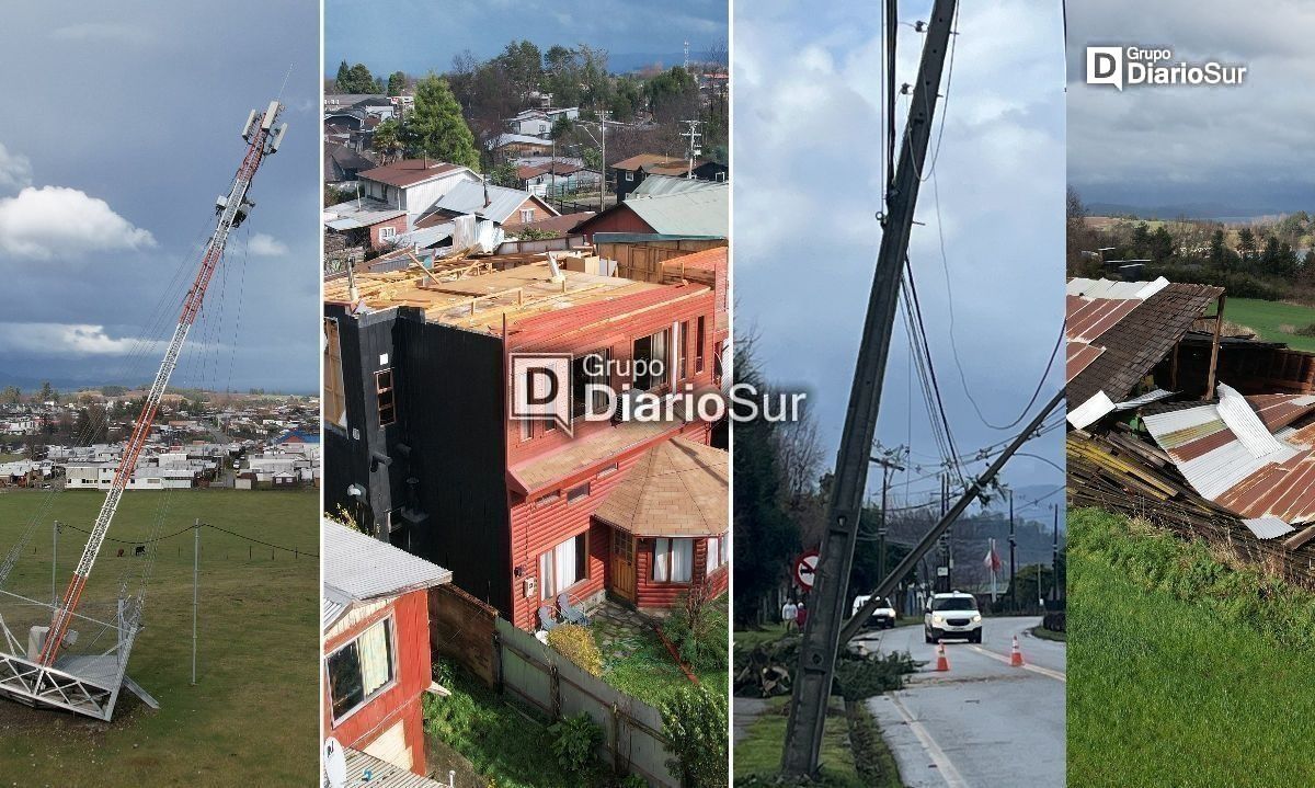 Futrono, el día después: imágenes tras violento temporal de viento y lluvia